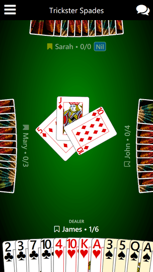 trickster spades